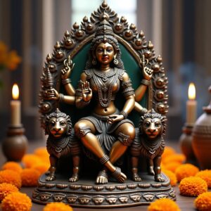 Bronze Lalita devi Tripura Sundari Darbar Court of the Highest power 22