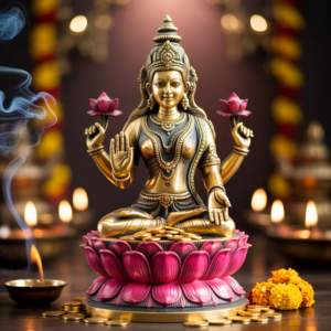Pure Brass Large Lakshmi Mata Statue 24
